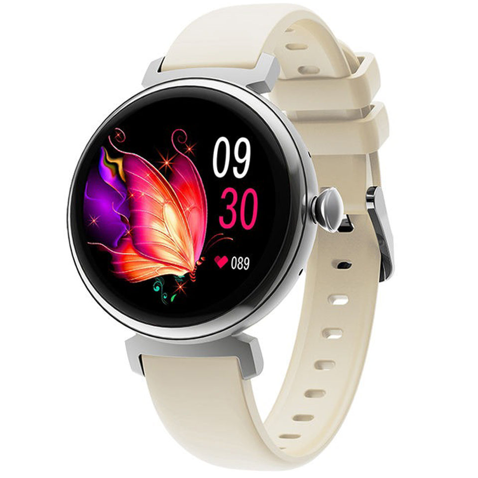 Ceas smartwatch femei TechONE DM70 Tiny Me, Silver Silicon Ceas smartwatch femei TechONE DM70 Tiny Me, Silver Silicon